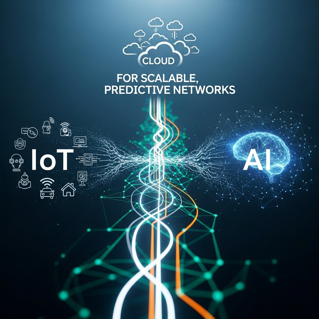IoT, AI, and Cloud for Scalable, Predictive Networks