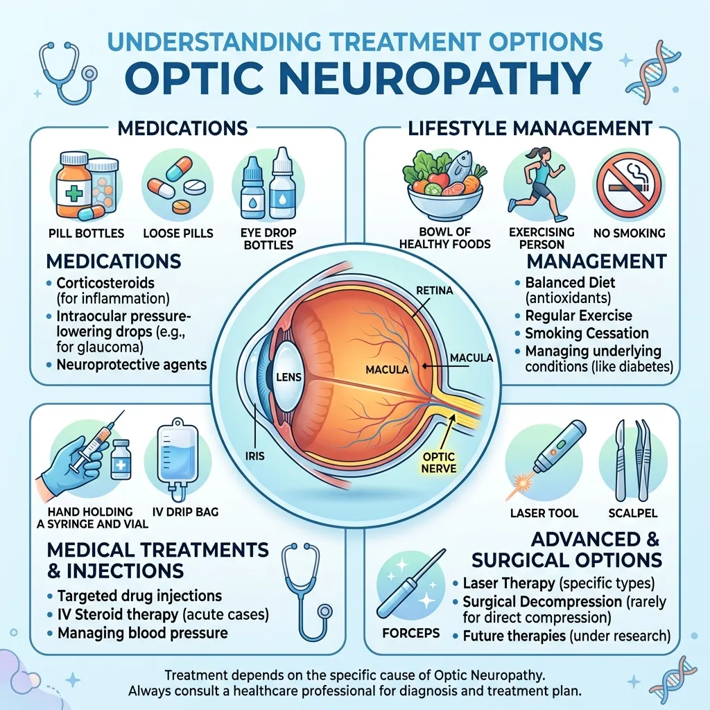 What are the treatment options for optic neuropathy